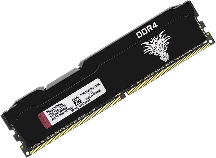 DDR4 2666MHz 8GB Desktop RAM PC4-21300 UDIMM Non-ECC Unbuffered 1.2V 288-Pin CL19 PC Computer Memory