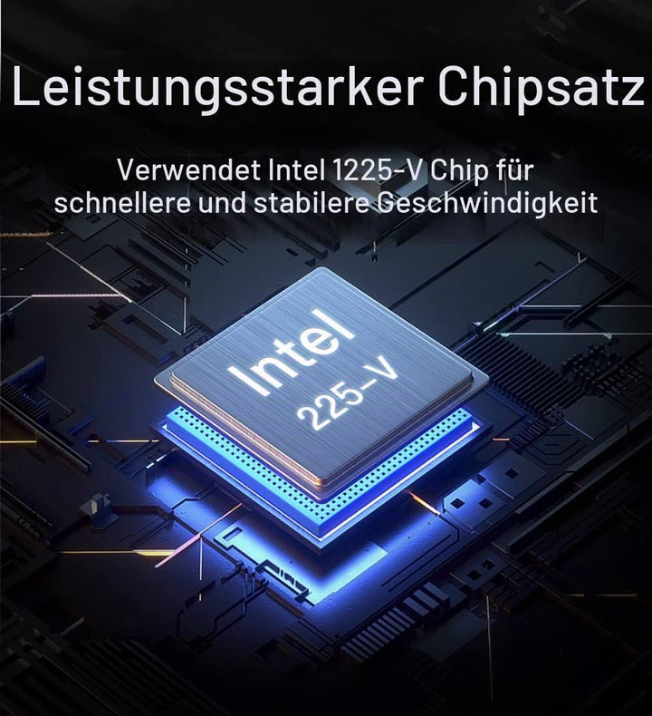 2,5 GBase-T PCIe 3.1 Netzwerkadapter mit Intel I225-V + 91 cm Cat8 Ethernet-Kabel 2500/1000/100 Mbps