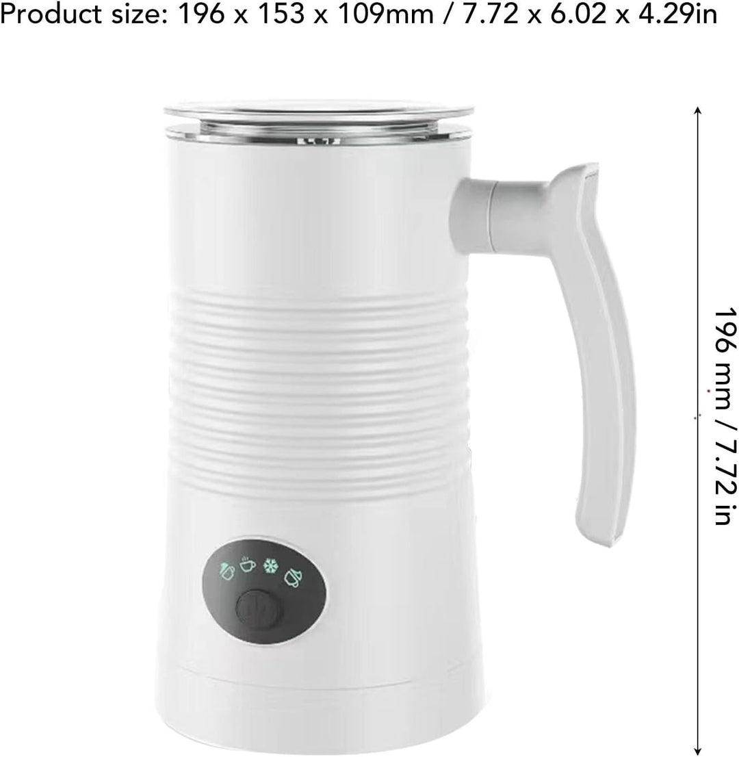 ACAGALA 4-in-1 Milchaufschäumer Automatisch mit Dampffunktion | 400W Heiss/Kalt Schaumbereiter 350ml