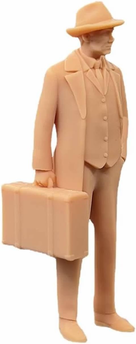 1/35 Abbildung Männliche und weibliche Passagiere halten Gepäck Modell Miniatur-Szene GK müssen von