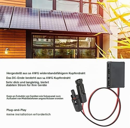 Konverter Solarpanel USB-Spannungsstabilisator Netzteil Regler-Ladegerät mit 1 TYP C 1 DC 2 USB-Schn