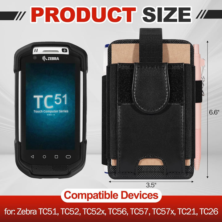 Scanner Holster für Zebra TC52, TC53, TC70, TC70x, TC72, TC75, TC75x, TC77, M60, MC67, Scannertasche