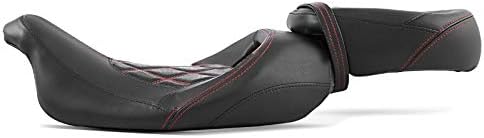 Sitzbank für Harley Davidson Electra Glide Ultra Classic 09-20 Craftride RH3 schwarz-rot