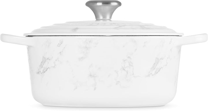 Le Creuset Signature Gusseisenbräter mit Deckel, Ø 24 cm, rund, geeignet für alle Herdarten und Indu