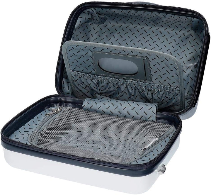 Disney Mickey COMIC Anpassungsfähiger Schönheitsfall Blau 29x21x15 cms ABS Weiss Abs Utensilientasch