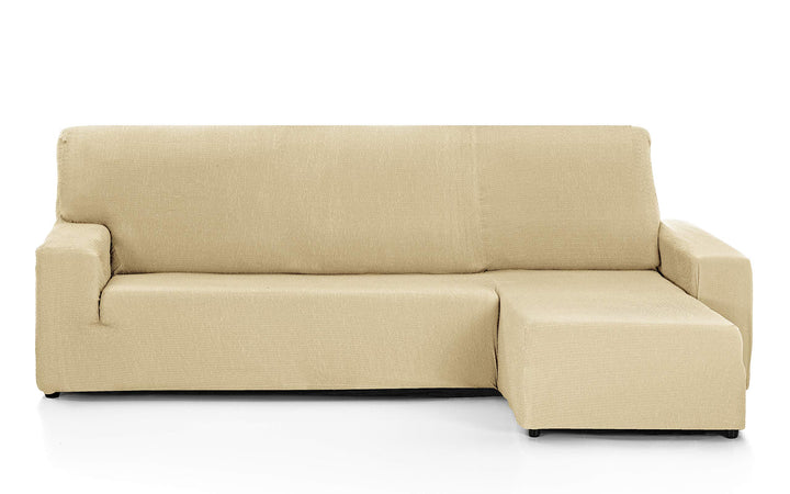 Martina Home - Sofabezug für Chaise Longue, Modell Túnez, Stoff, Beige, kurzes Eckteil rechts kurzer