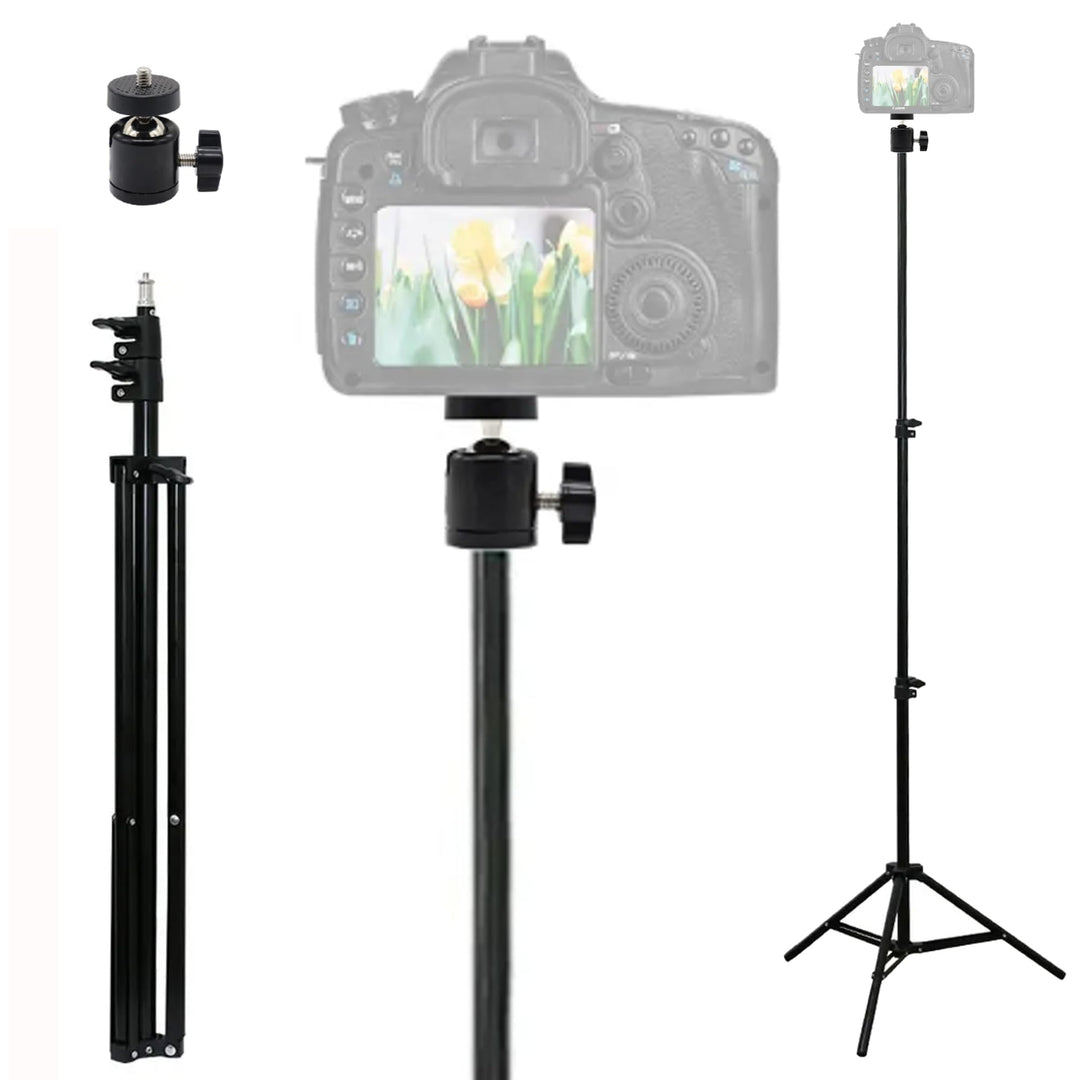 TronicXL 210cm Stativ + 360° Kugelkopf I Tripod für Kamera Licht Actioncam Webcam Ständer Halterung