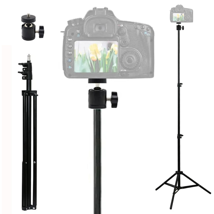 TronicXL 210cm Stativ + 360° Kugelkopf I Tripod für Kamera Licht Actioncam Webcam Ständer Halterung