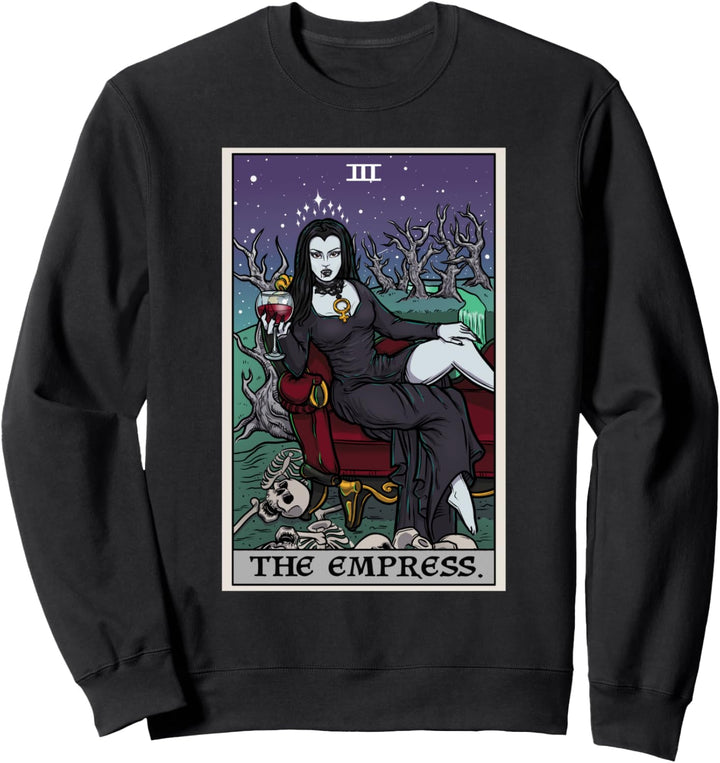 Tarotkarte für Halloween, Vampir, Gothic, Horror-Hexe Sweatshirt