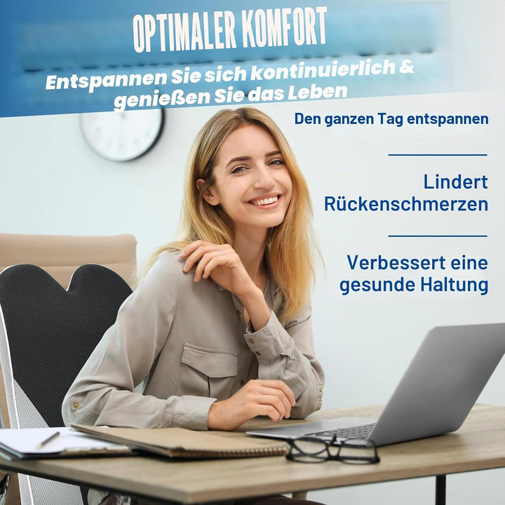Lofty Aim Lendenwirbelstützkissen für Bürostuhl, ergonomisches Memory-Schaum-Lendenkissen zur Linder
