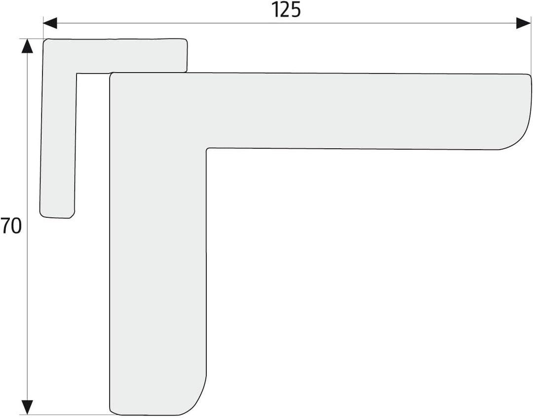 ABUS Türschliesser 2603 für leichte Innentüren – geeignet für DIN links und rechts schliessende Zimm