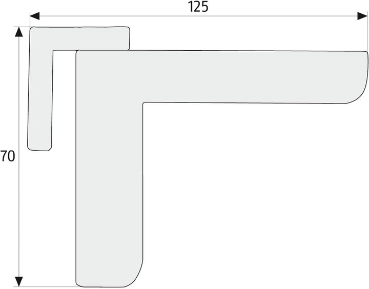 ABUS Türschliesser 2603 für leichte Innentüren – geeignet für DIN links und rechts schliessende Zimm
