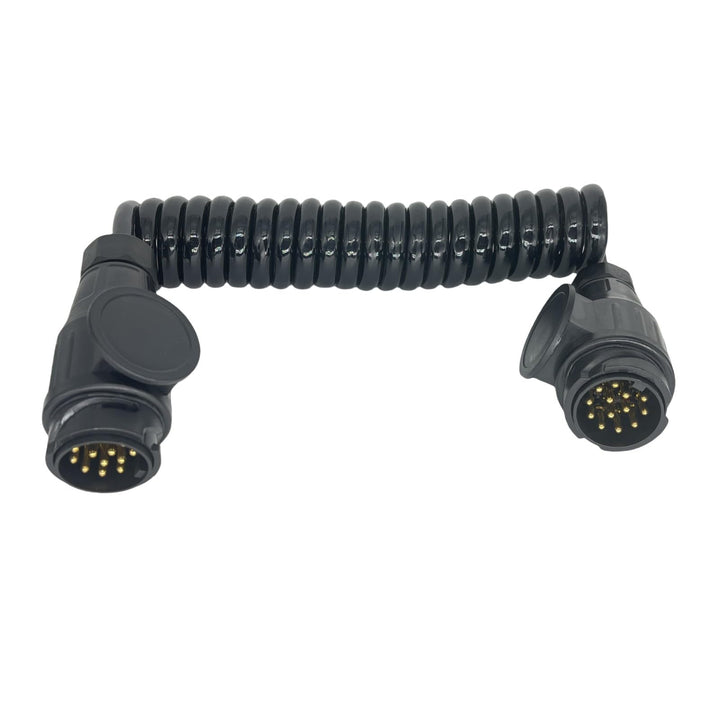Sepzlly Spiralkabel Verlängerungskabel, 13-polig auf 13 Polig Adapter Stecker Männlich Stecker Verbi