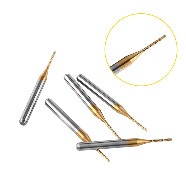 10 Stück Hartmetall CNC Fräser Set 1mm x 3.175mm Schaft Micro Spiral Fräser für PCB Gravur Holz Meta