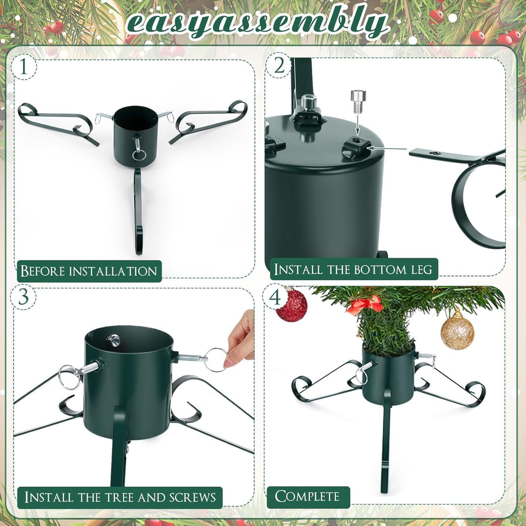 LATERN 53CM Metall Weihnachtsbaumständer, Schwerlast Weihnachtsbaumhalter Ersatz Weihnachtsbaumhalte