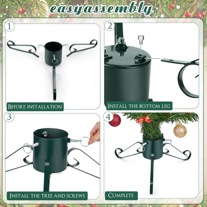 LATERN 53CM Metall Weihnachtsbaumständer, Schwerlast Weihnachtsbaumhalter Ersatz Weihnachtsbaumhalte