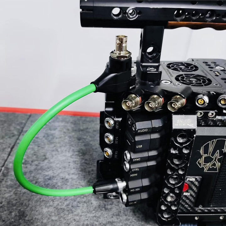 SDI-Protector-Galvanic-Isolator BNC Stecker auf Buchse Kabel für RED-Komodo 20CM Grün Alvin's Cables