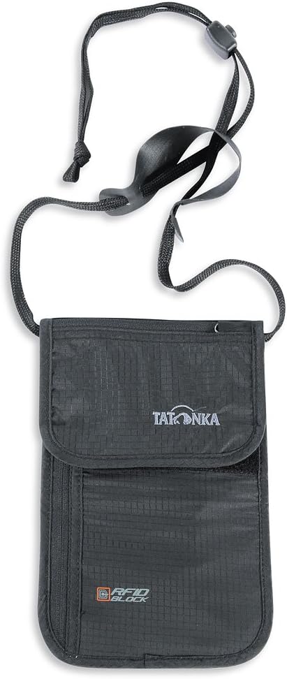 Tatonka Brustbeutel Skin Neck Pouch RFID B - Geldbörse zum Umhängen mit TÜV-geprüftem RFID Blocker -