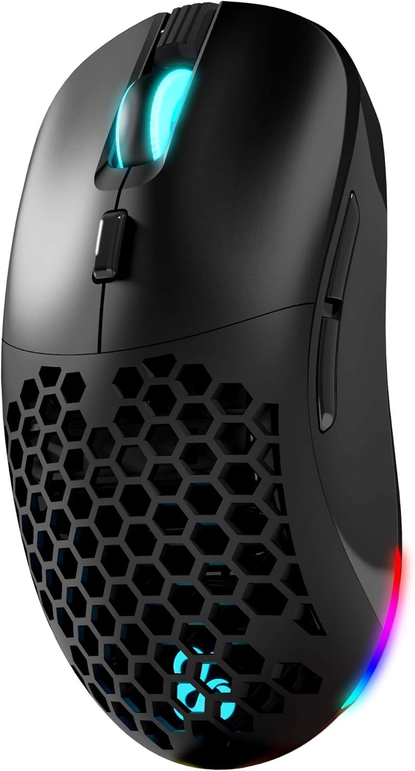 Newskill Arakne Elite Professionelle Gaming-Maus, RGB, 16.000 DPI, beidseitiges Design, seitliche Ta