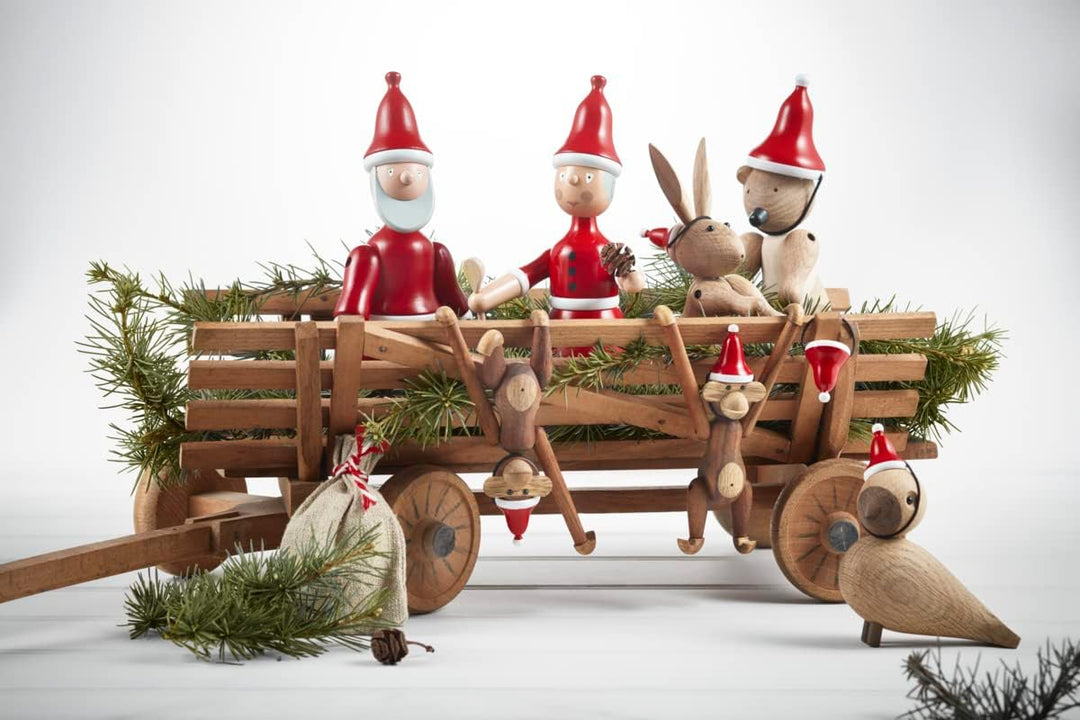 Kay Bojesen Kaninchen Figuren 16 cm Holzfiguren Weihnachtsdekoration, Holz 16 x 8 x cm Kaninchen, 16