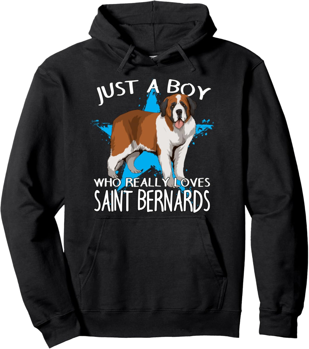 Bernhardiner Hunde Besitzer Herren Junge liebt Bernhardiner Pullover Hoodie