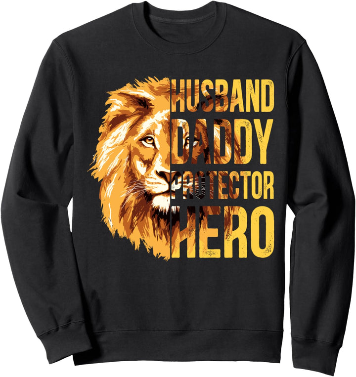 Husband Daddy Protector Hero Lustig Ehemanngeschenk von Frau Sweatshirt