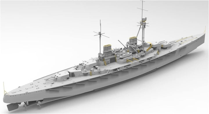 TAKOM - Modellboot Sms Derfflinger 1917 (Full Hull With Metal Barrels) Sp-7040 1/700. Modellbau Panz