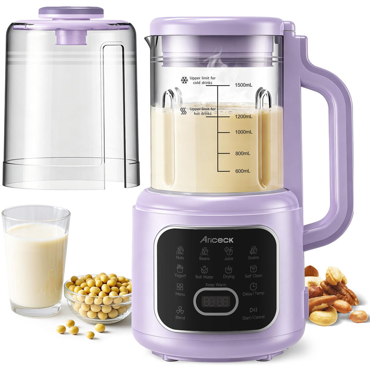 N4 Professioneller Nussmilchbereiter mit Selbstreinigungsfunktion – Ideal für Mandelmilch, Sojamilch