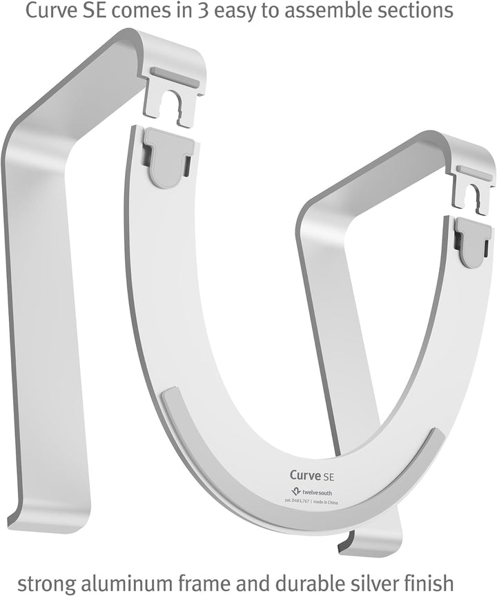 Twelve South Curve SE für MacBooks und Laptops | Aluminium Ergonomischer Desktop-Kühlständer für Zuh