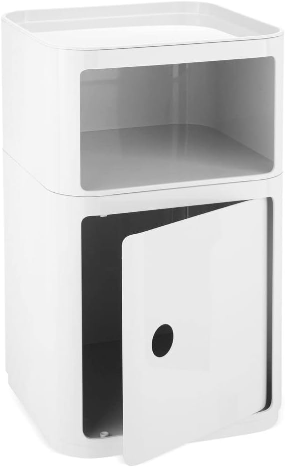 Kartell 497203 Abschlussplatte für Baukastenelement Componibili eckig undurchsichtig 38 x 2,2 x 38 c