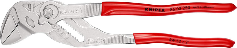 KNIPEX Zangenschlüssel Zange und Schraubenschlüssel in einem Werkzeug (250 mm) 86 03 250 SB (SB-Kart