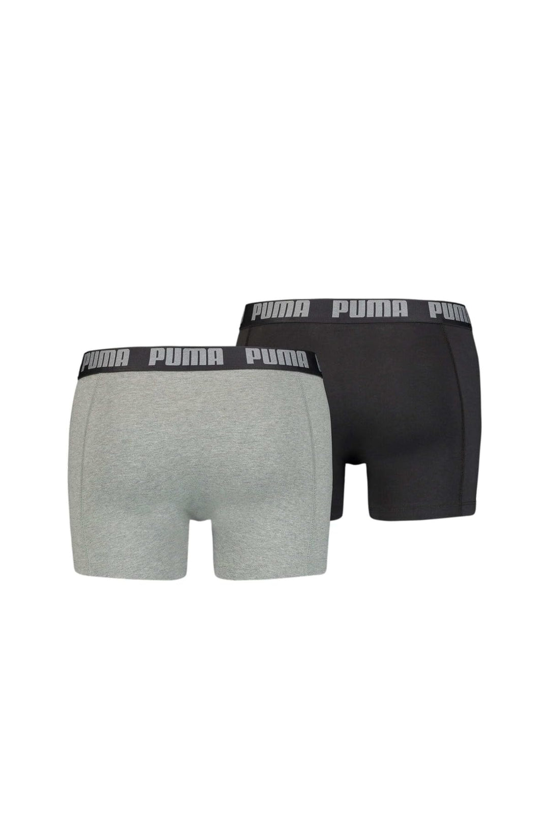 PUMA Herren Basic Boxer Boxer Briefs (2er Pack) S 691 - Dark Grey Melange / Black, S 691 - Dark Grey