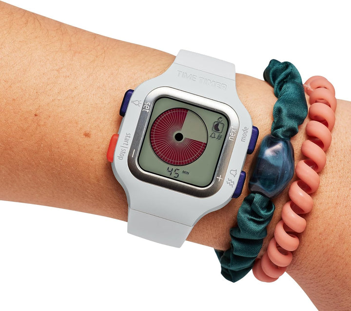 TIME Timer Watch – Visueller analoger und digitaler 12-Stunden- oder 24-Stunden-Countdown-Timer für