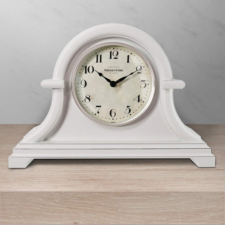 Presentime &amp; Co. Vintage Farmhouse Kaminuhr Serie, Napoleon Schreibtisch- und Regaluhr, 33 x 25,4 cm