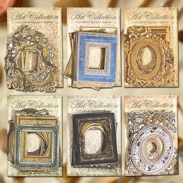 180 Stück Vintage Fensterrahmenpapier für Scrapbook Handwerk, MaehSab Vintage Foto DIY Journaling Su