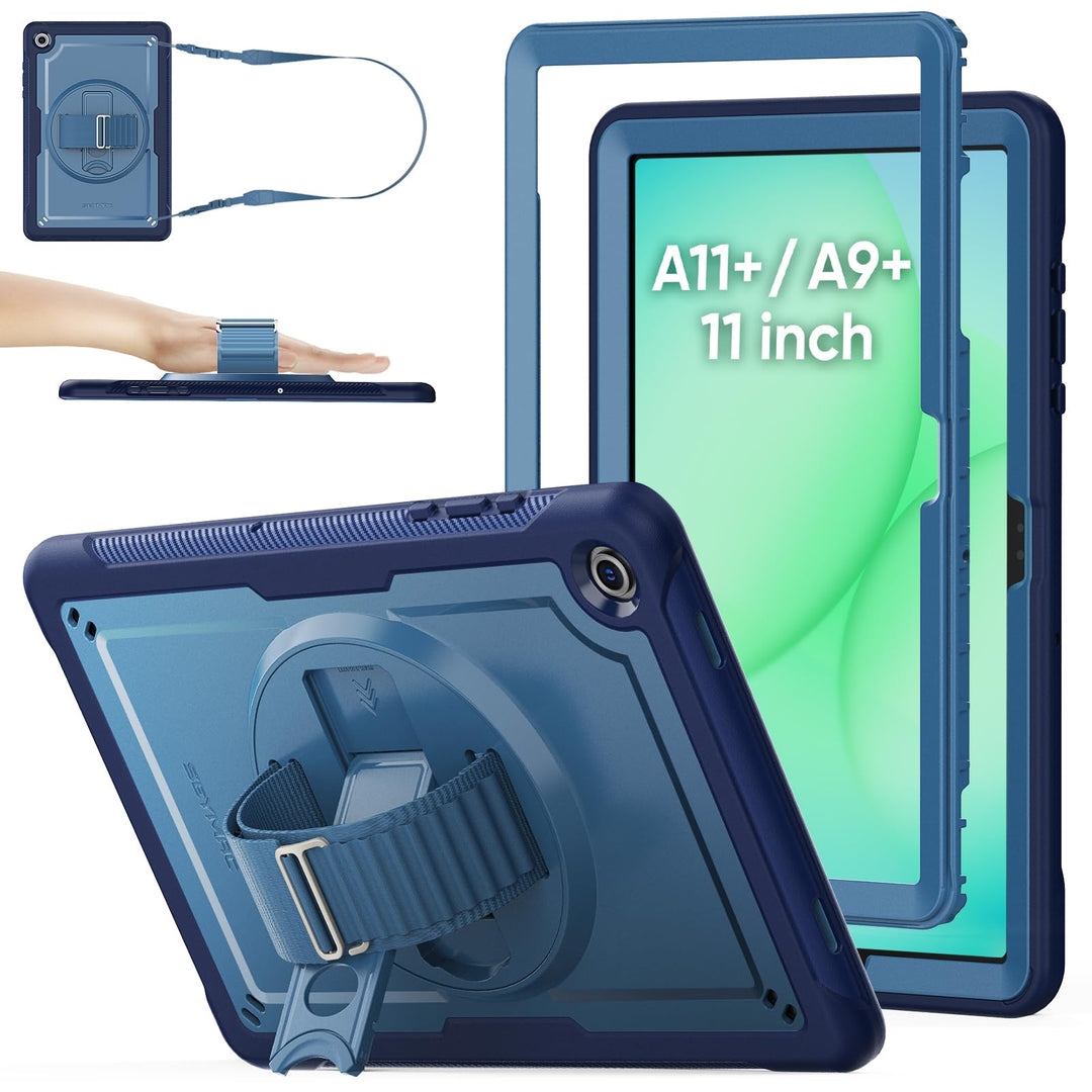 SEYMAC stock Hülle für Samsung Galaxy Tab A11+ Plus/A9+ Plus 11 Zoll 2025/2023, Stossfeste Hülle mit