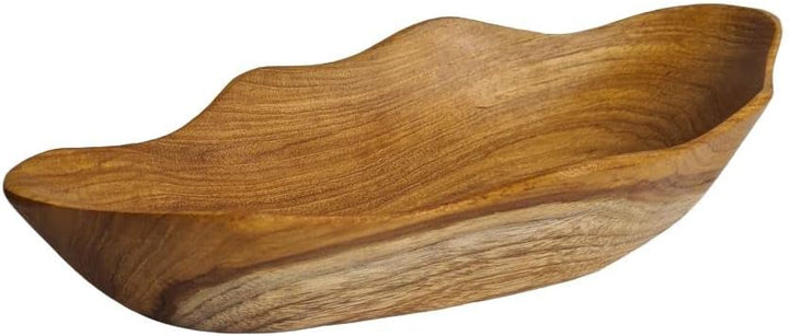 WINDALF Handgearbeitete Kleine Teak-Holzschale IROIZA 25 cm Seifen- & Schmuckschale Münzen & Schlüss