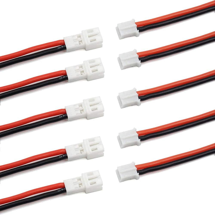 YUNIQUE Green-CLEAN-Power - Set mit 5 Paar Männlichen und Weiblichen JST-PH 2.0 Steckverbindern | Ka