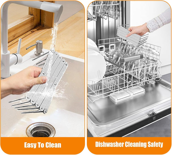 2 Stück Edelstahl Aufbewahrung Topfdeckelhalter, Multifunktionales Rippchenhalter, Verstellbarer Spa