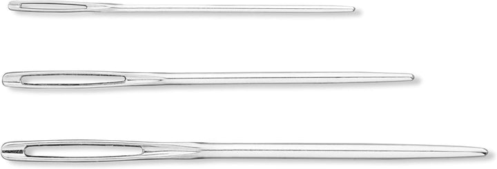 Prym 223800 Rundstricknadel Set Natural 4,0-10,0 mm & 124119 Woll-und Smyrna-Nadeln ohne Spitze, ST
