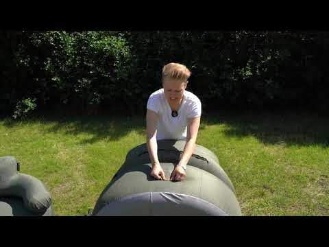 Outwell Laze Inflatable Set Sofa + Sessel + Sitzsack, aufblasbar, für Erwachsene, Unisex, Grau, Einh