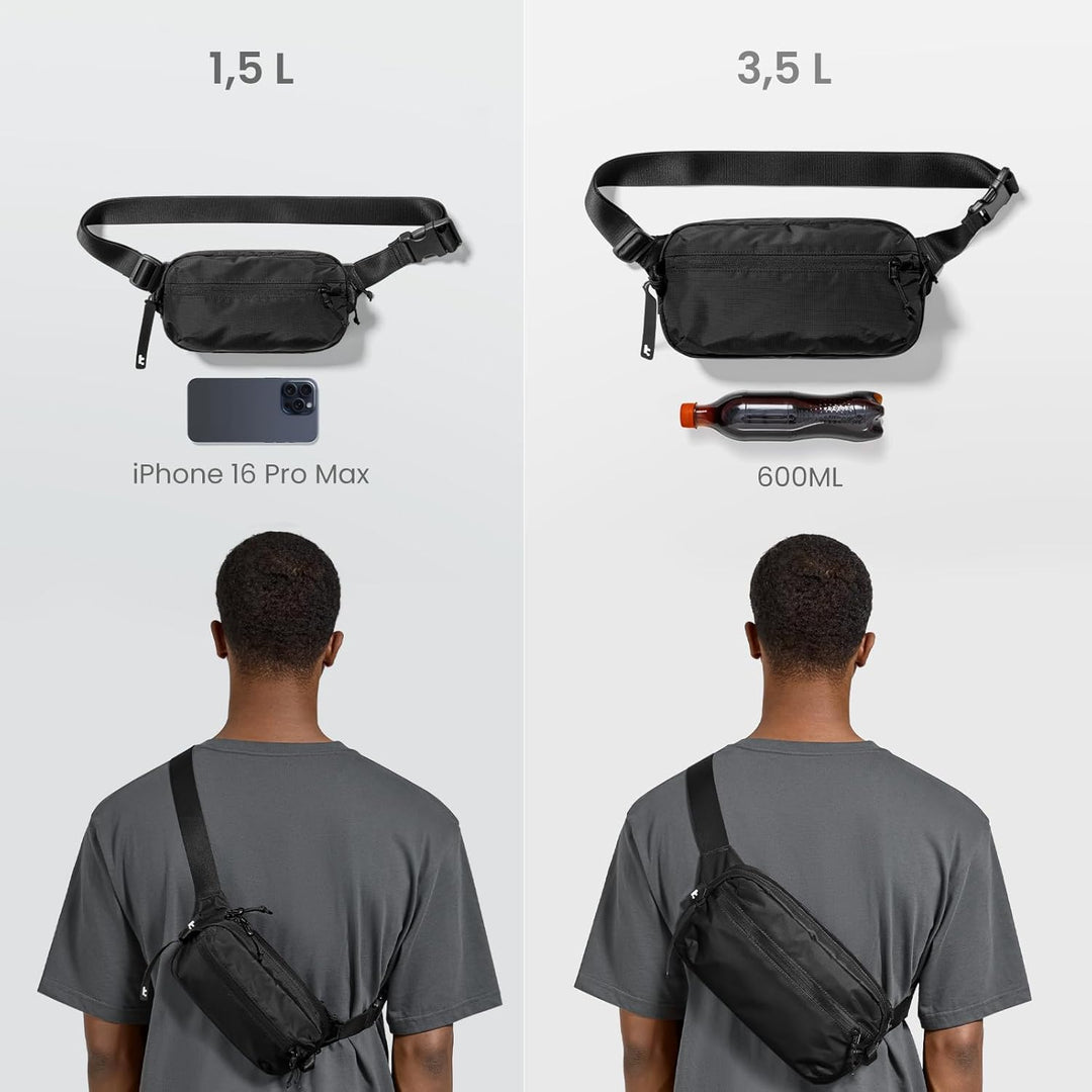 tomtoc 28L Reiserucksack, TSA-freundlicher Handgepäck Rucksack & tomtoc 1,5 Liter Sling Bag mit RFID