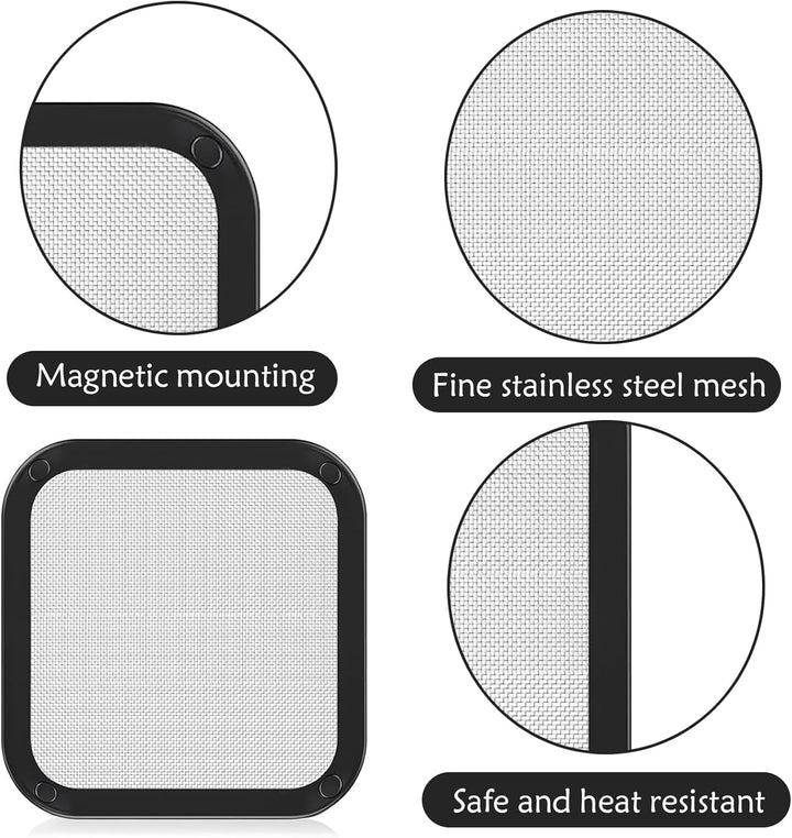 Yieson Magnetischer Edelstahl Spritzschutz, Edelstahl Spritzschutz für Ninja Crispi FN101GY/FN101SG/
