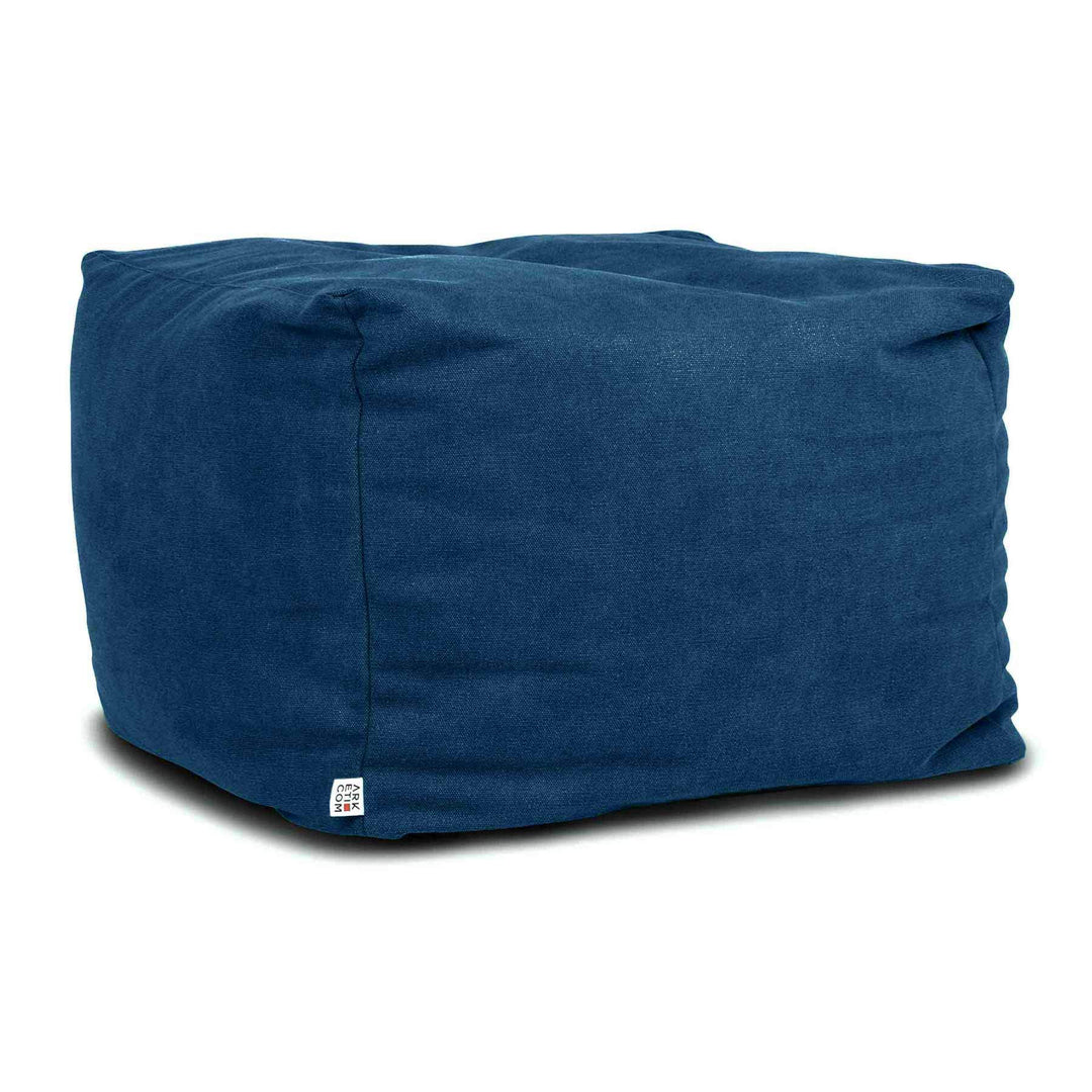 Arketicom Soft Cube, Pouf-Fusshocker, Quadratischer Pouf-Würfel aus Stoff Made in Italy. Design-Pouf