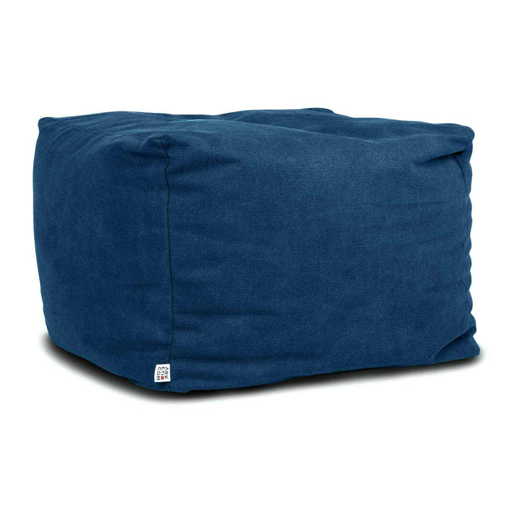 Arketicom Soft Cube, Pouf-Fusshocker, Quadratischer Pouf-Würfel aus Stoff Made in Italy. Design-Pouf