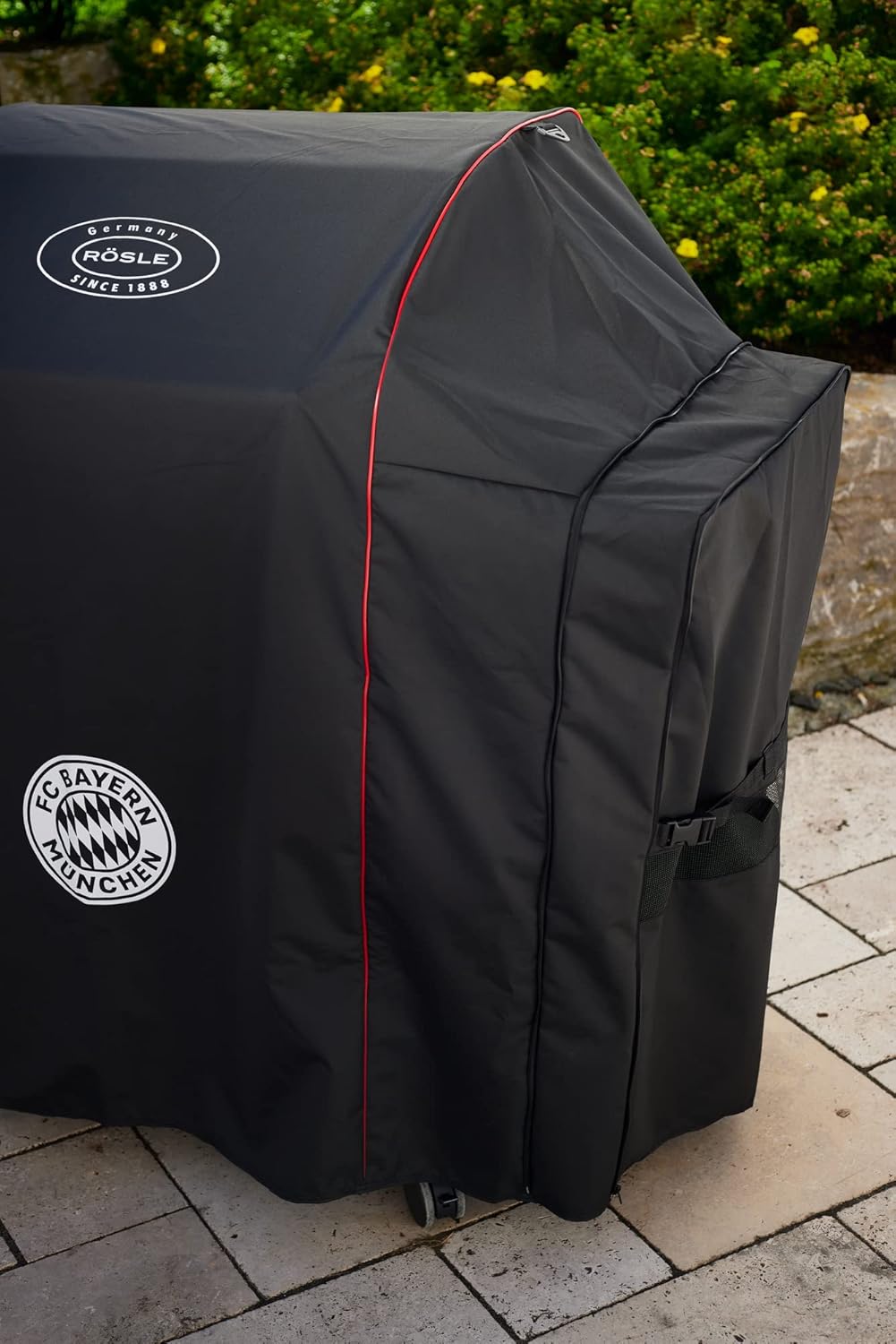 RÖSLE FC Bayern Edition Abdeckhaube VIDERO G4/G4-S schwarz / rot / weiss FC Bayern Edition - BBQ-Sta