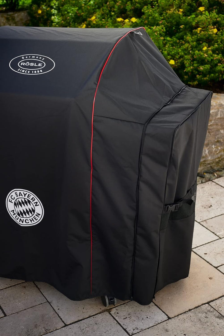 RÖSLE FC Bayern Edition Abdeckhaube VIDERO G4/G4-S schwarz / rot / weiss FC Bayern Edition - BBQ-Sta