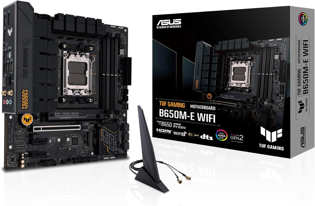 ASUS TUF Gaming B650M-E WiFi Mainboard Sockel AMD AM5 (Ryzen 7000, mATX, PCIe 5.0, DDR5-Speicher, 2,