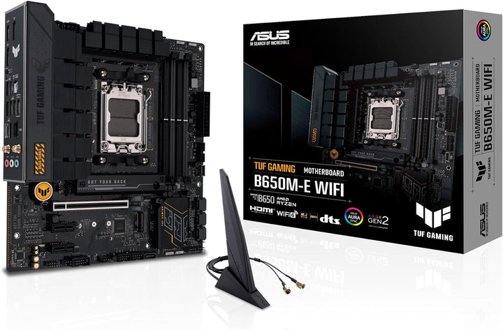 ASUS TUF Gaming B650M-E WiFi Mainboard Sockel AMD AM5 (Ryzen 7000, mATX, PCIe 5.0, DDR5-Speicher, 2,