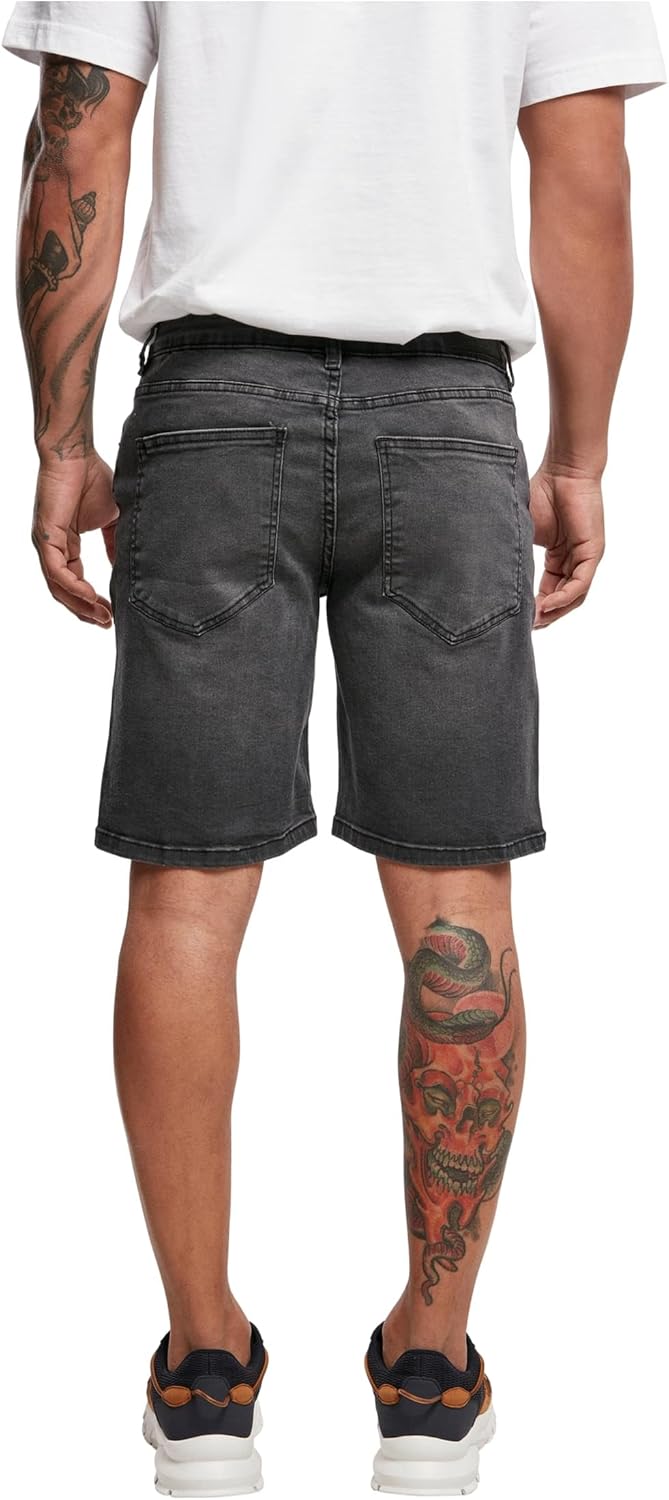 Urban Classics Herren Relaxed Fit Jeans Shorts, kurze Männer Jeanshose, erhältlich in vielen verschi